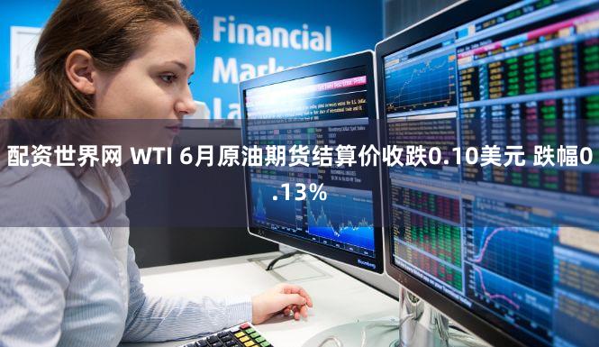配资世界网 WTI 6月原油期货结算价收跌0.10美元 跌幅0.13%
