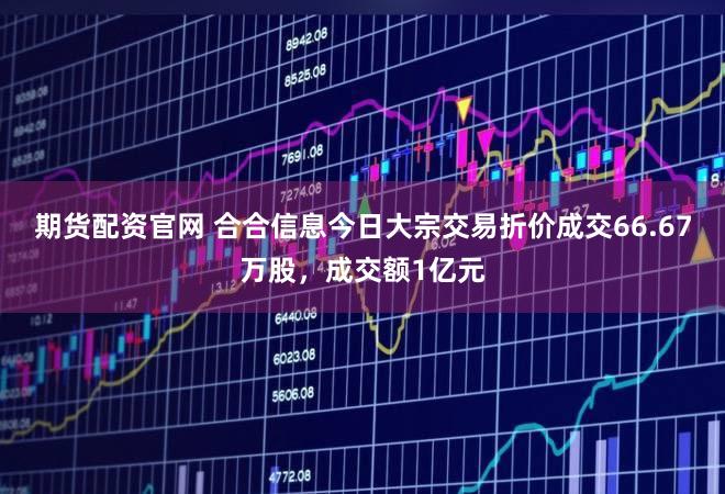 期货配资官网 合合信息今日大宗交易折价成交66.67万股，成交额1亿元