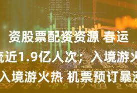 资股票配资资源 春运首日客流近1.9亿人次；入境游火热 机票预订暴涨8倍