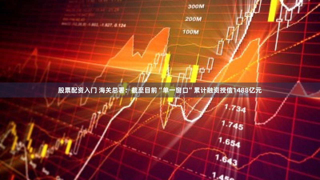 股票配资入门 海关总署：截至目前“单一窗口”累计融资授信1488亿元